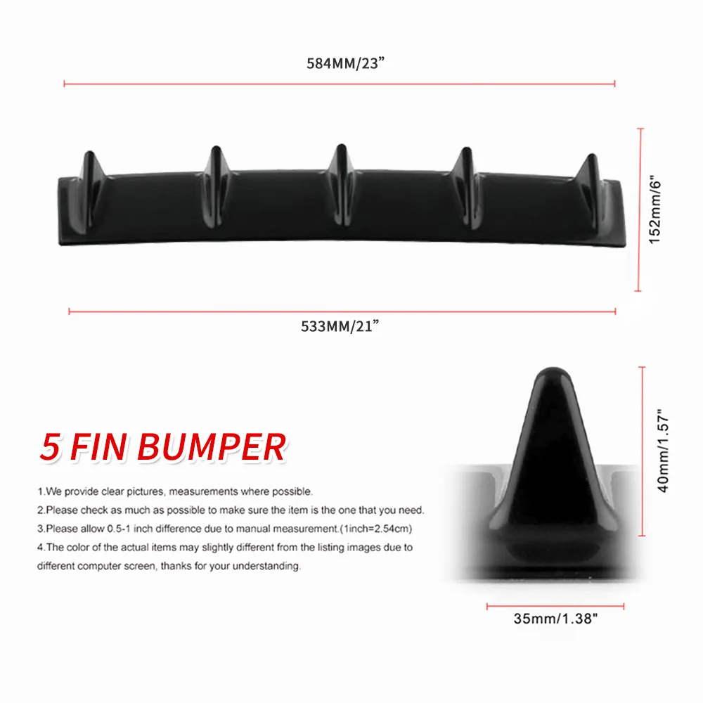 Диффузор губа на задний бампер Fin Shark Style Universal Car Styling fit bmw e92 e90 e60 f30 f10 audi a3 a4 b8 a5 golf 7