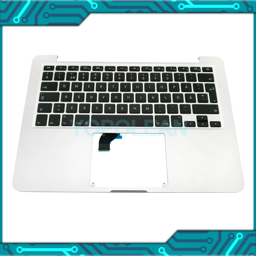 Оригинальная шведская клавиатура для MacBook Pro Retina 13 &quotA1502 Topcase 2015 года|for macbook pro|for