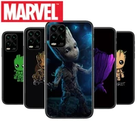 groot phone case for xiaomi redmi 11lite ultra 9 8a 7a 6 a pro t 5g k40 anime black cover silicone back pret