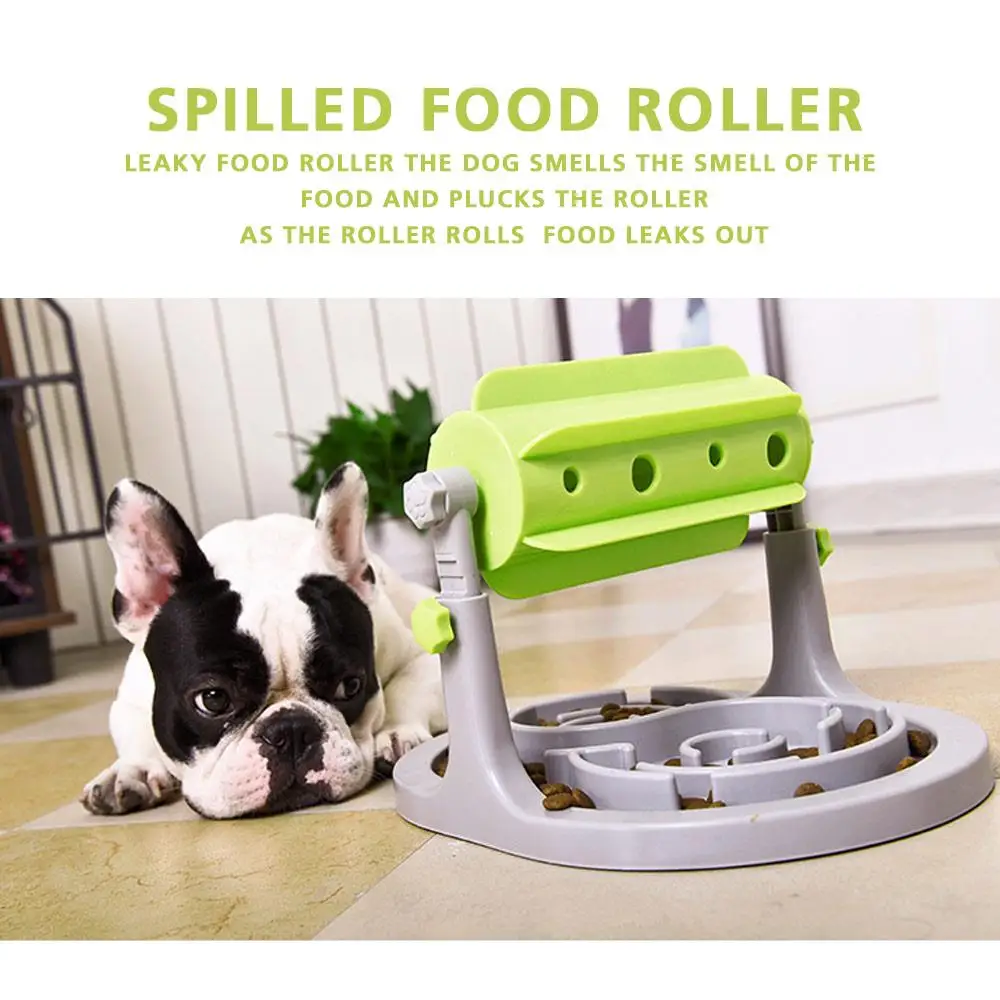 

Slow Food Bowl Pet Slow Feeder Dog & Cat Toy Plastic Refillable Novelty Creative Plate IQ Training Puzzle Toys Game Puppy