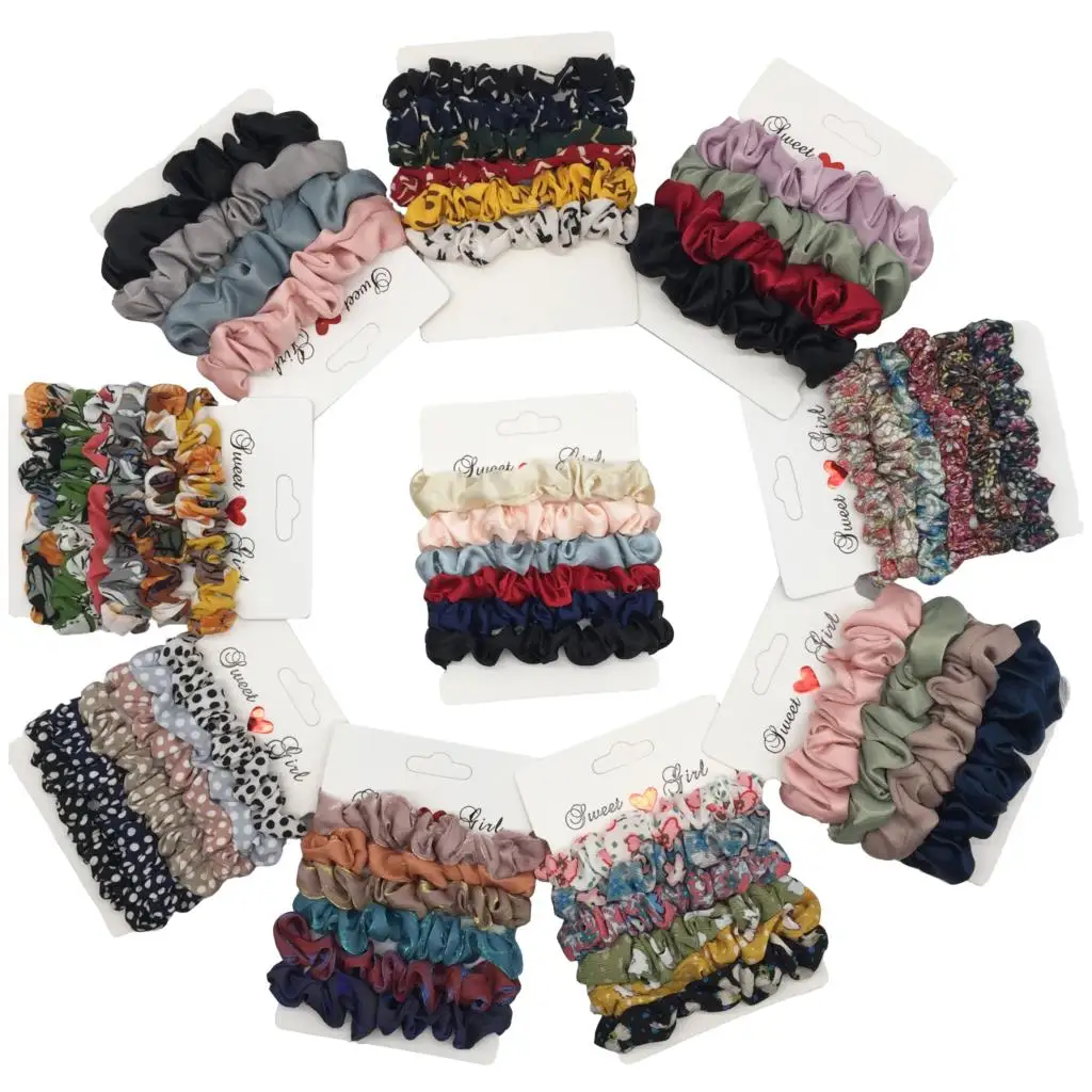 Модные эластичные резинки для волос 6 шт./лот заколка конского хвоста леопардовые