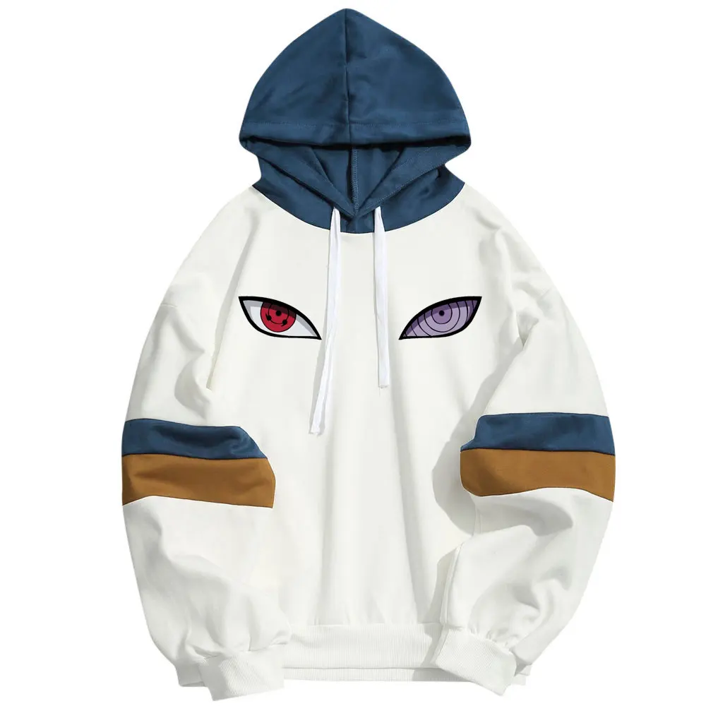 2020 Spring New Arrival Harajuku Anime Hoodies Naruto Uchiha Uzumaki Hatake Eyes Printing Pullover Sweatshirt Hip Hop Streetwear | Мужская