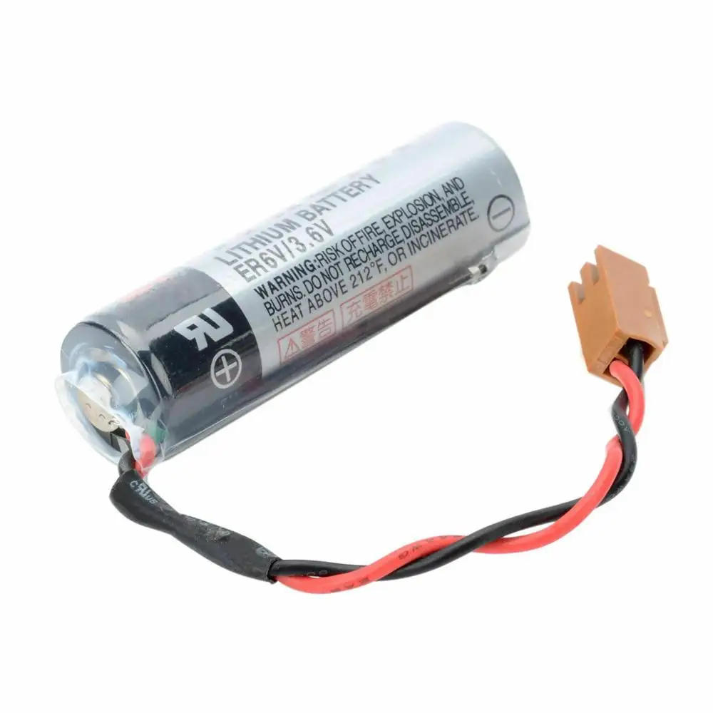 

5pack Toshiba ER6V / 3.6V 2400mAh PLC lithium battery + plug for Yaskawa PLC equipment, safe and durable
