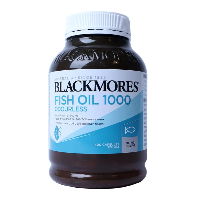 Free shipping Blackmores FISH OIL 1000 ODOURLESS Natural source of omega-3 400 pcs