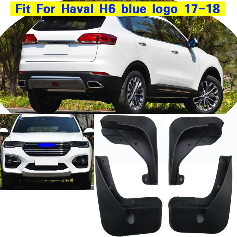 Car Mud Flaps For Great Wall Haval H6 2017 2018 sport Mudflaps Splash Guards Flap Front Rear Mudguards Fenders Auto Accessor