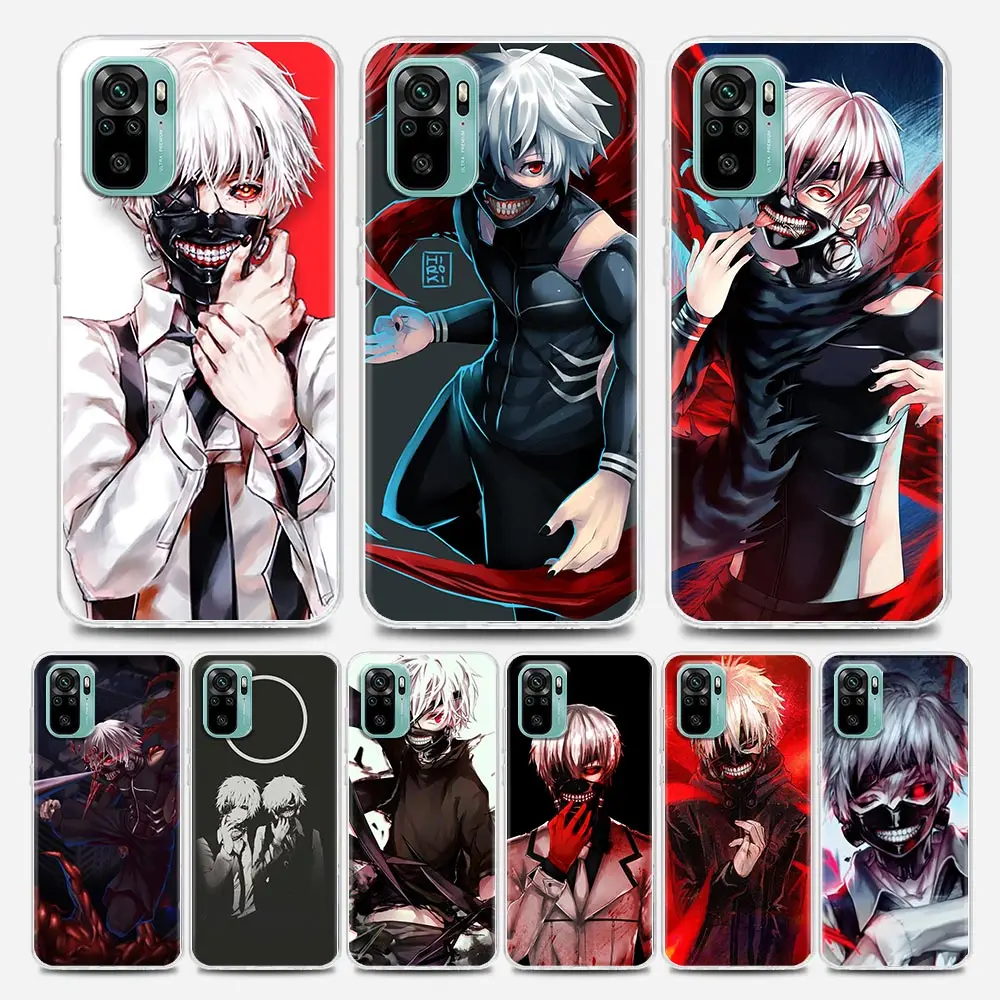 

Tokyo Ghoul Anime Kaneki Ken Clear Phone Case for Xiaomi Mi 11 10 10T Note 10 Mi9 SE Mi 11T Pro Poco X2 M3 F3 X3 M4 Soft Silicon