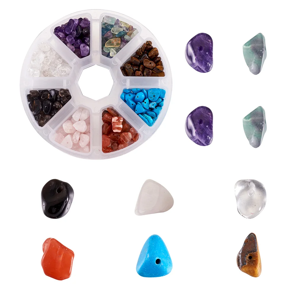 Около 560 шт./кор. нерегулярные просверленные чип камень Самородок бусины с