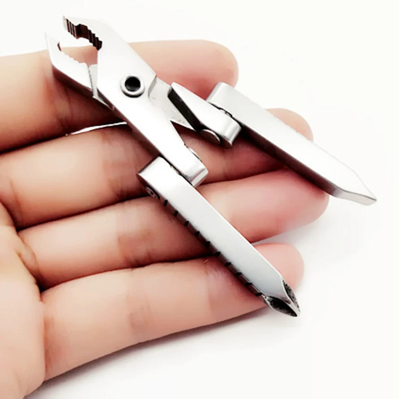 

Новый многофункциональный 6 в 1 уличный инструмент зажим мини плоскогубцы портативный складной для кемпинга S66