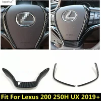 carbon fiber look accessories for lexus ux 200 250h 2019 2020 2021 2022 abs car steering wheel decoration strip cover trim