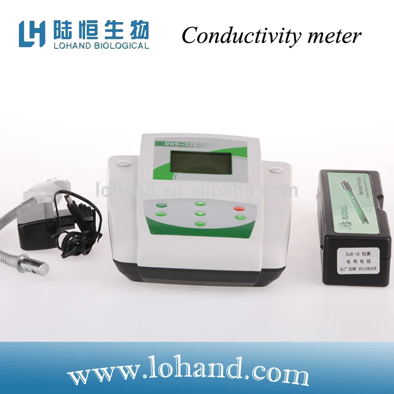 

High accurate electrode bench top digital conductivity meter with ATC function