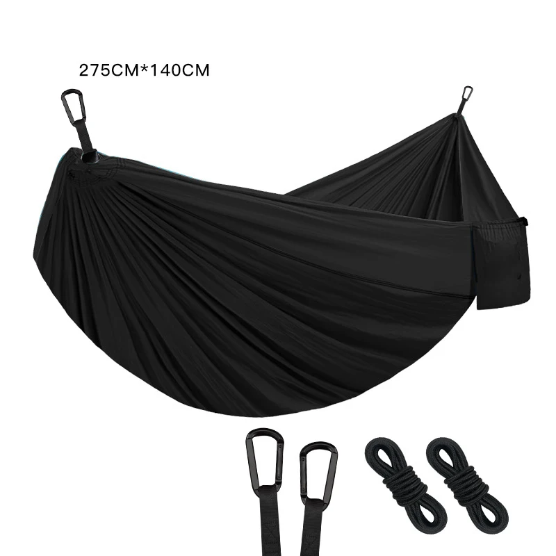 

Newly Outdoor Hammock Single and Double Camping Hammock Indoor Color-Blocking Swing Hammock Safe and Durable
