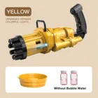 Новая пузырчатая машина Gatling с 8 отверстиями, автоматические пузырчатые Пистолеты для детей, электрическая пузырчатая машина Gatling для мыльной воды