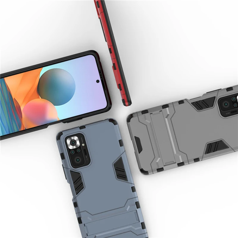 Чехол для телефона Xiaomi Redmi Note 10 Pro жесткий алюминиевый металлический сверхпрочный