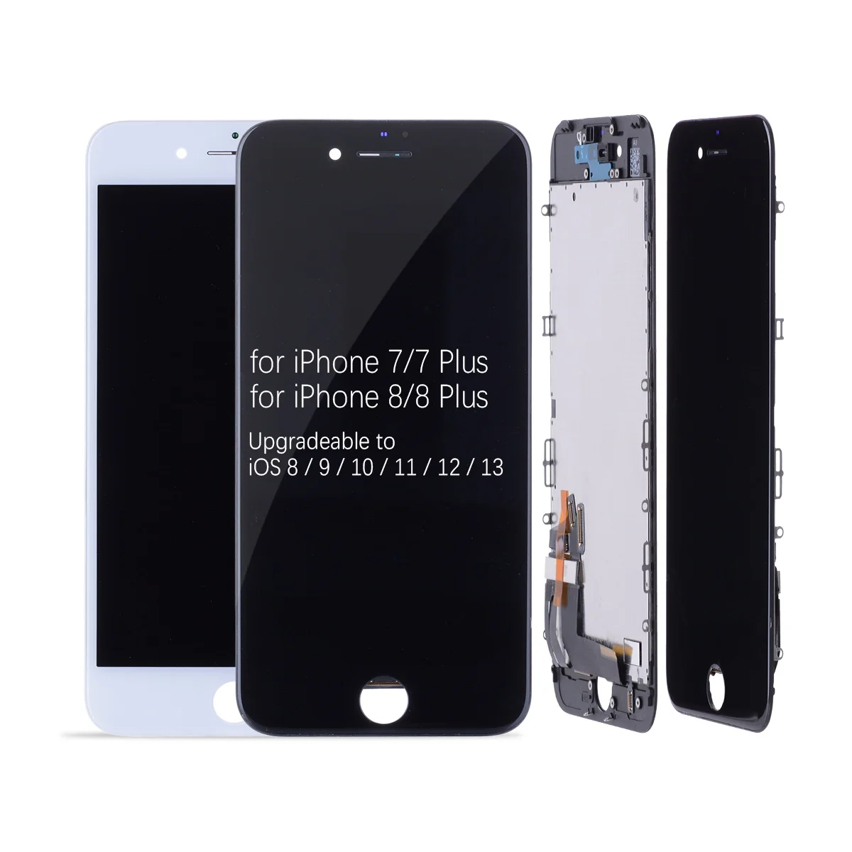 AAA OEM ЖК дисплей для iPhone 7 Plus 8 lcd Tela сенсорный фронтальный Com Aro Completo Módulo козырек Pr| |