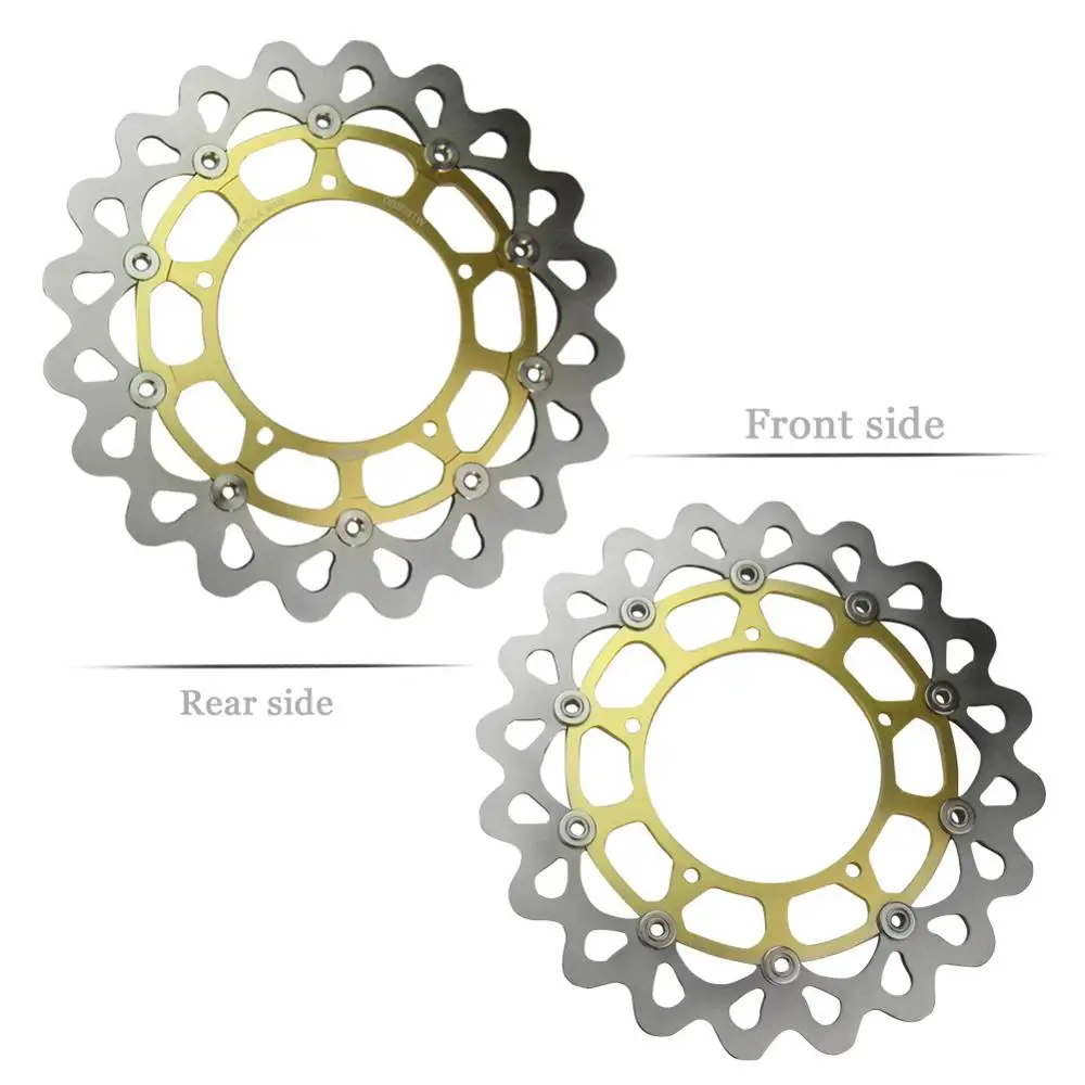 

Front Brake Rotors Disc and Pads Kit for R1 R1M 2015 / R1 2004-2006 Motorcycle Replacement Accessories Gold