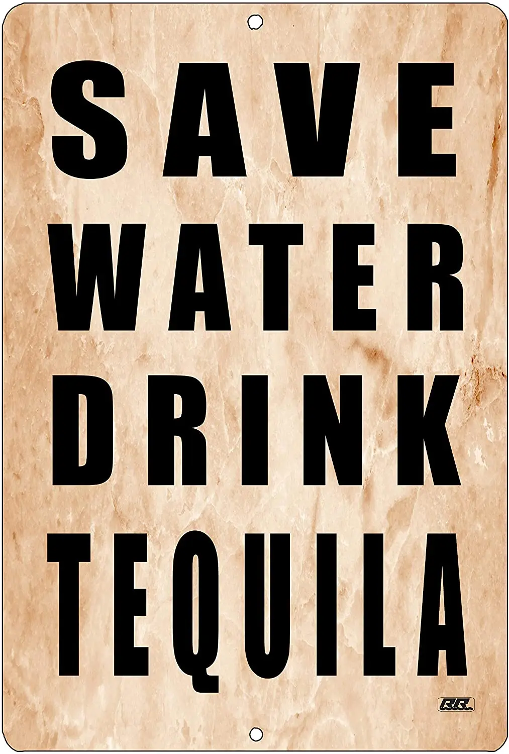 

Металлический постер с английским текстом «rogue river tactical забавное пиво алкоголь»