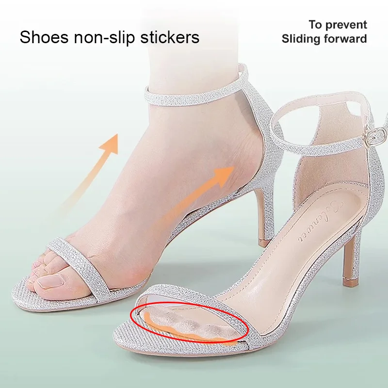 

2Pcs Non-slip Insoles Sticker For High Heels Flip Flop Sandal Polyester Women Elegant Self-adhesive Foot Patch Gel Forefoot Pad