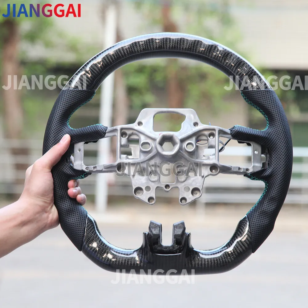 Светодиодное Автомобильное рулевое колесо 100% углеродное волокно