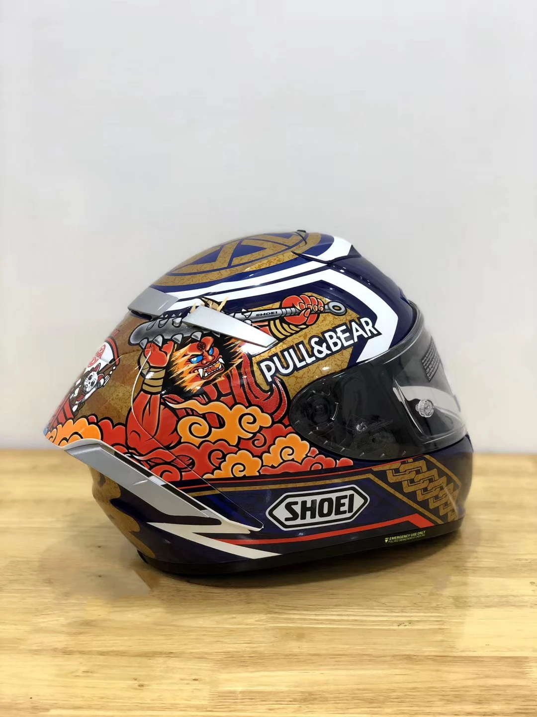 Полнолицевой мотоциклетный шлем X14 Marquez Motegi3 lucky cat2 красный противотуманный