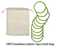 10pcs bamboo makeup remover cotton pad natural material resuble hot sell for skin clean