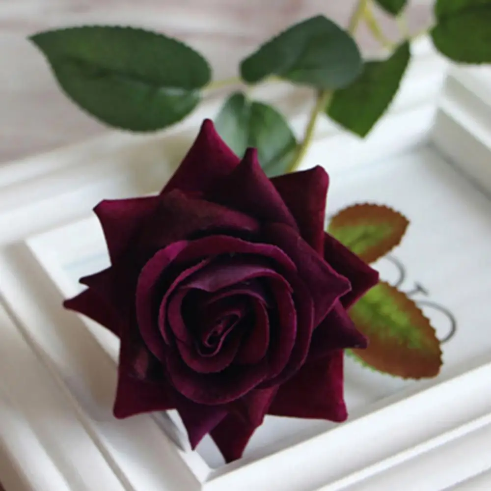 

1 Pc Artificial Rose Bouquet Decorative Foam Rose Flowers Bride Bouquets for Wedding Home Party Decoration Wedding Supplies