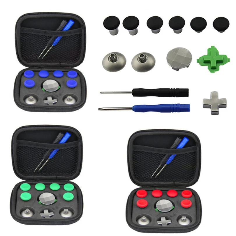 

For Xbox One Elite Gamepad Replace D-pad Key Repair Part Kit Multi Color Full Set Joystick Caps For Elite Controller With Tool