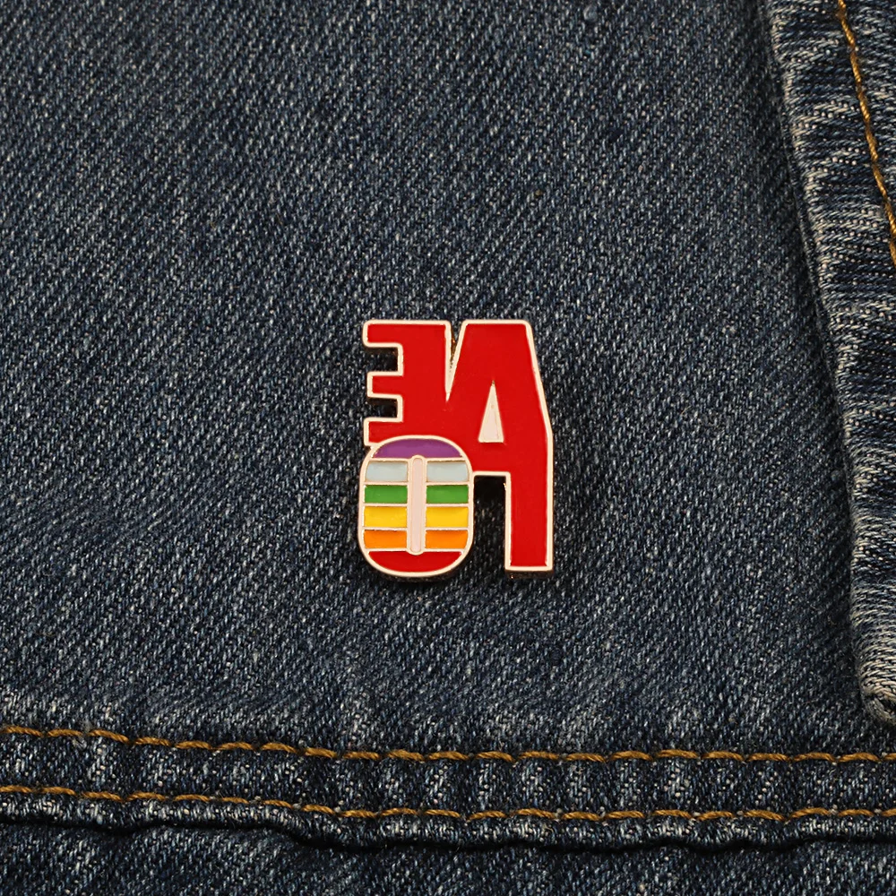 ЛГБТ геев лесбиянок дневной карандаш любовь сердце мороженое брошь женщины