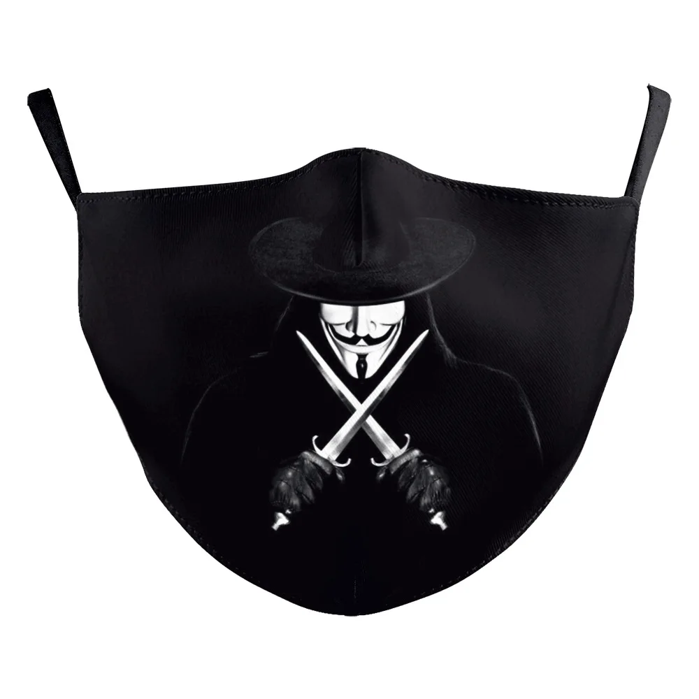 Пылезащитная маска для лица косплея V вендетты маски взрослых с фильтром