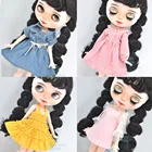 Blyth Кукла Одежда Платье в клетку, платье принцессы для 28-30 см Blyth кукла Azone аксессуары