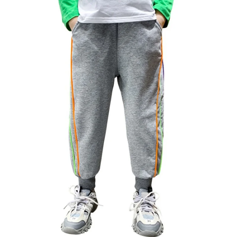 

Charming Spring Autumn Boys Pants Capris Kids' Casual Overalls TrousersCotton Children Clothing Teenage ToddlerAge 4-12 Year