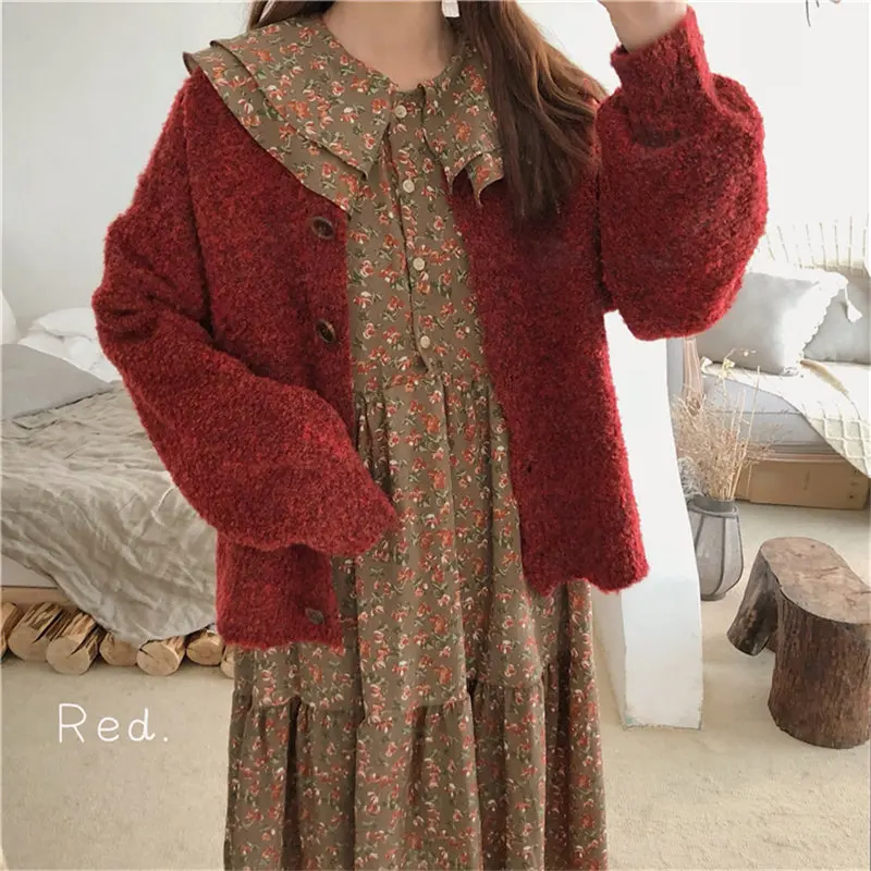 Женское винтажное платье Alien Kitty корейское ретро с цветочным принтом элегантное и