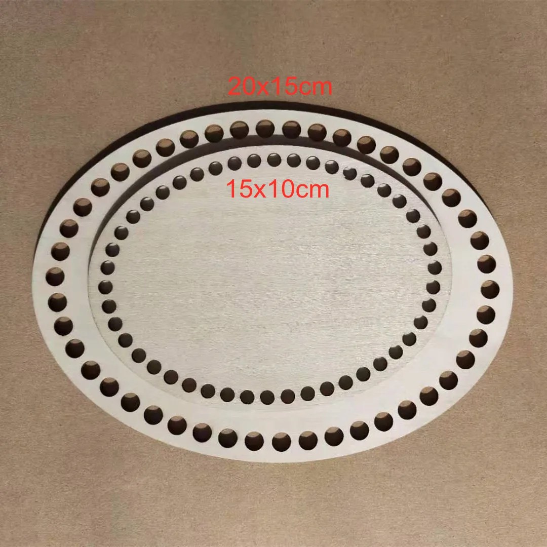 4 шт. (2 15x10 см и 2 20x15 см) Лазерная резка деревянная основа с отверстием деревянное