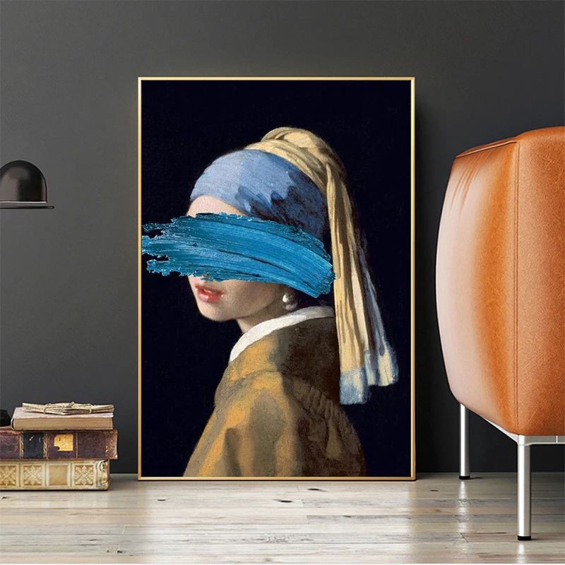 

The Girl With A Pearl Earring Canvas Paintings Reproductions Famous Artwork By Jon Pop Art Prints Wall Pictures For Home Decor