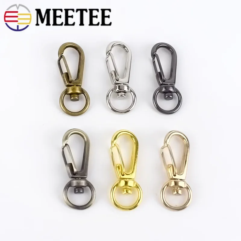 Meetee 5/10 шт. 10/16/19/25 мм Металлическая магнитная Поворотная ТРИГГЕРНАЯ Застежка