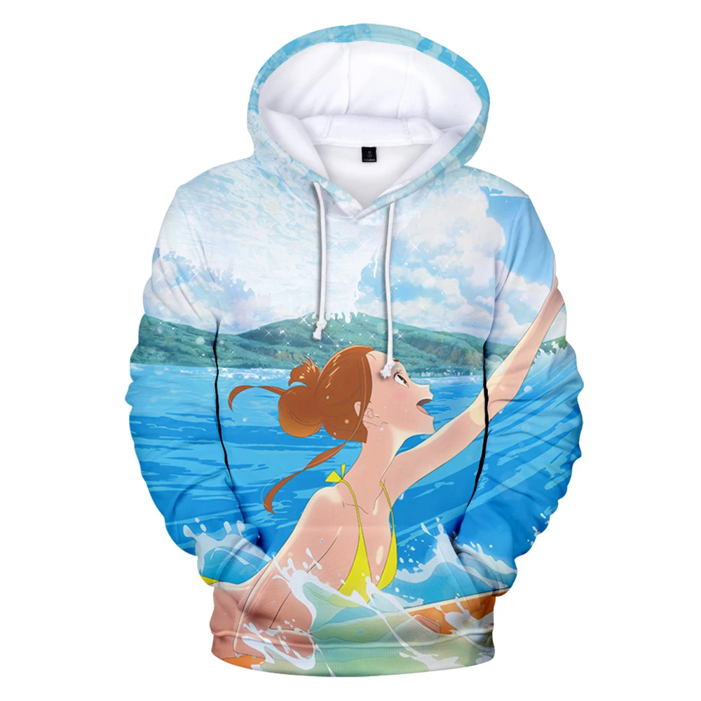 

3-14 years 3D Anime Ride Your Wave Hoodies Boys/girls Ocean Element Hoodie Harajuku Kids Children Long Sleeve Pullovers Oversize