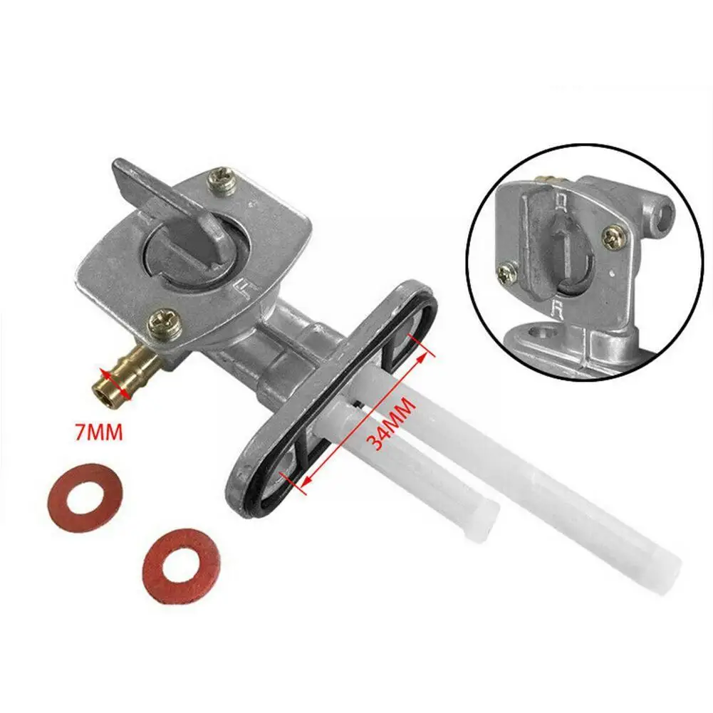

1pcs 34mm Metal Motorcycle Scooter Fuel Tap Gas Petrol Accessories on Auto Tank Valve Motorbike Key off Ring Fuel Switch Mi G7K1
