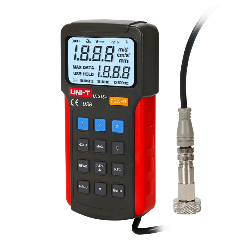 UNI-T цифровой тестеры вибрации анализатор измеритель ускорения измерение