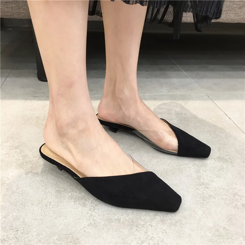 Женские шлепанцы без задника Wellwalk леопардовые на каблуке дамские мюли маленьком