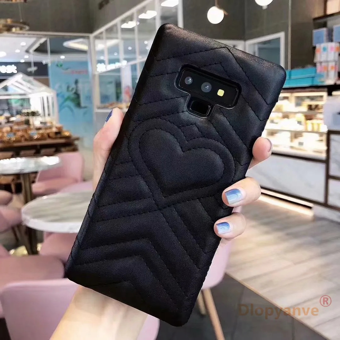 Чехол GG с сердечками для samsung S10 S8 S9 Plus Note 8 9, чехол для телефона s - Цвет: Black