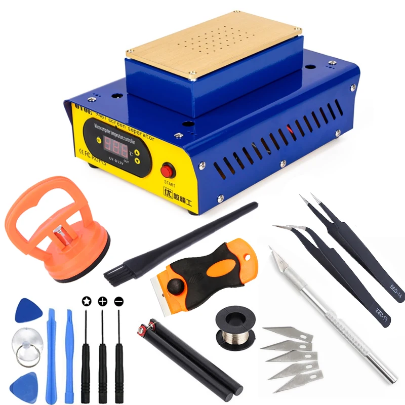 Станок для разборки и ремонта экранов Samsung Edge со встроенным вакуумным насосом UYUE