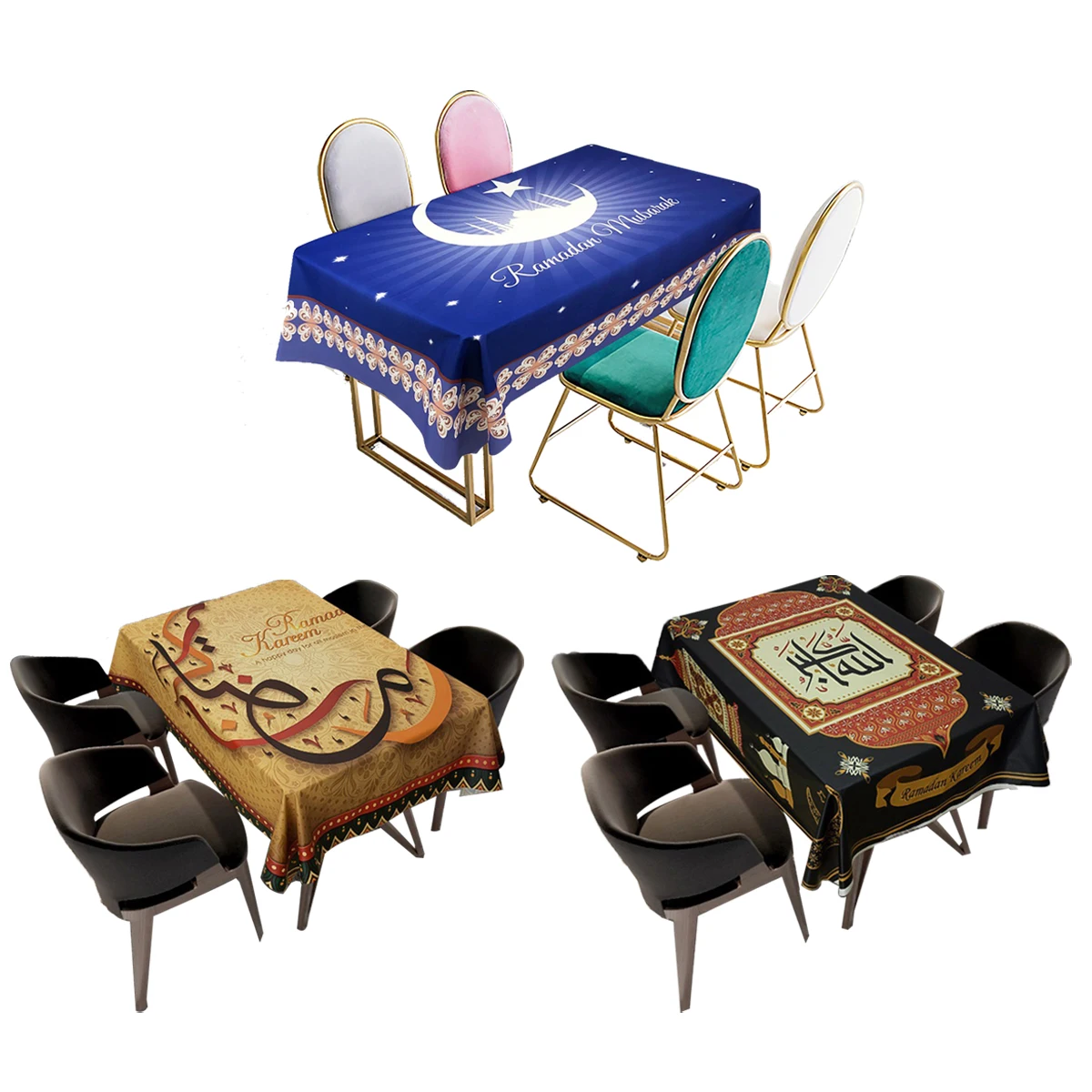 Мусульманские украшения ИД Мубарак для дома скатерть молитва обеденный стол