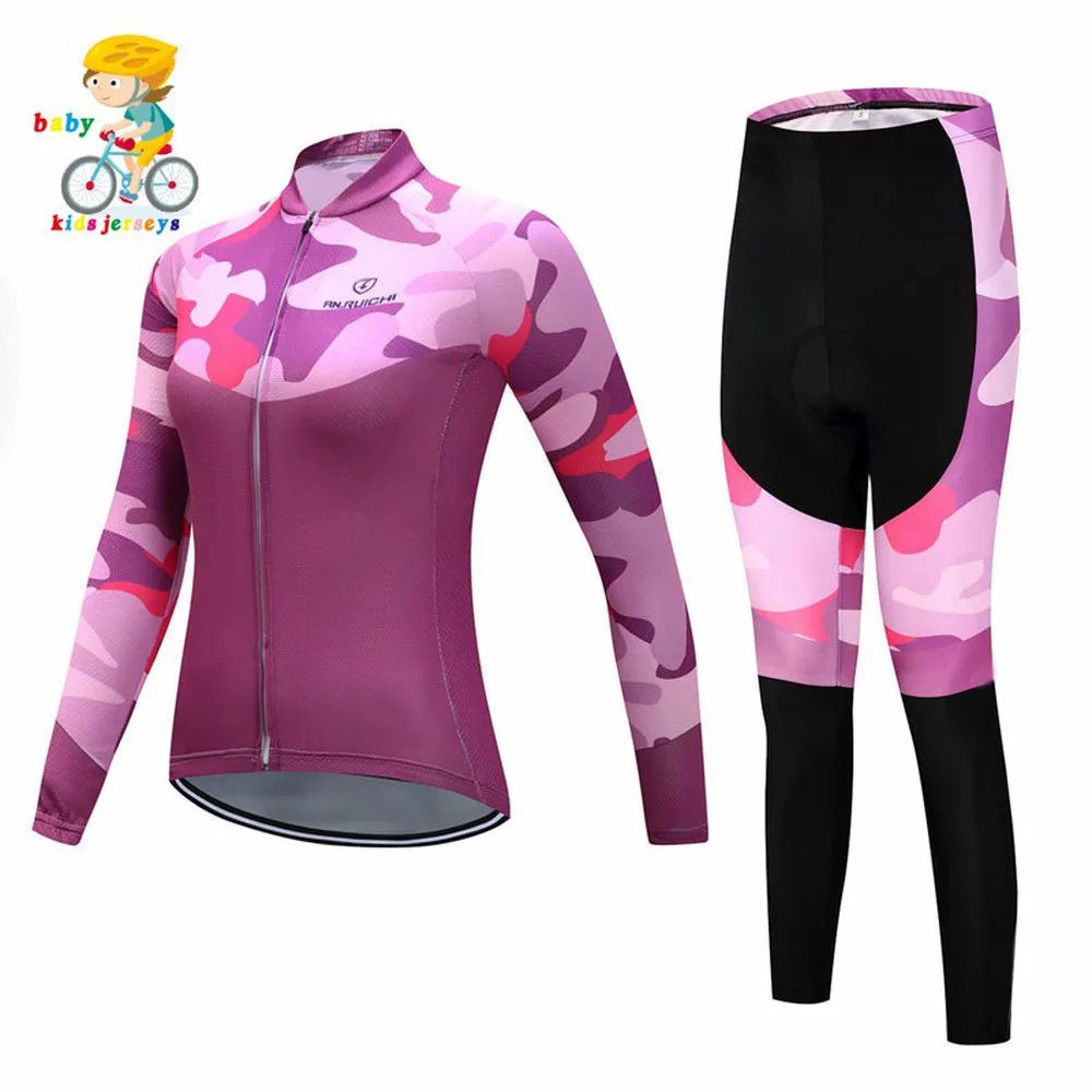 Baby long-sleeved suit women's bicycle clothing fashion casual skirt-style riding clothes female breathable quick-drying | Спорт и