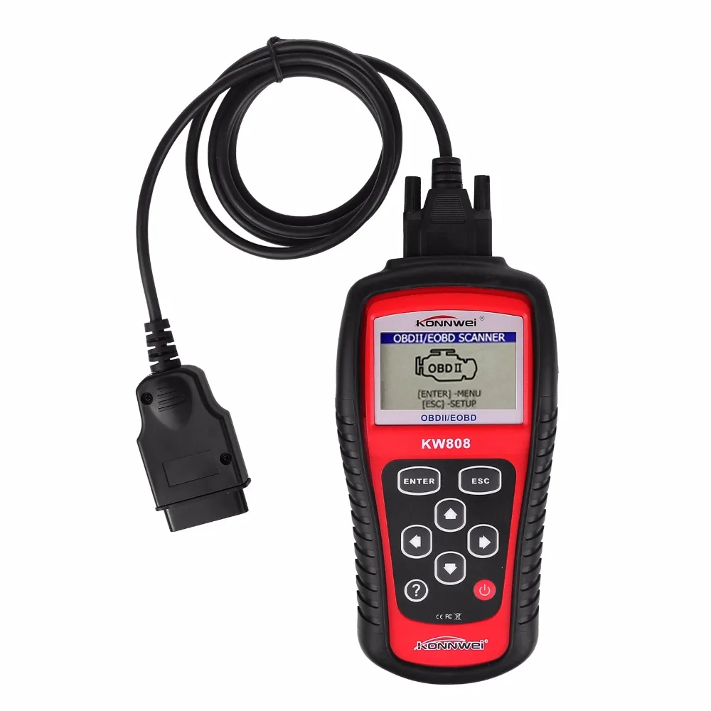 Автомобильный сканер OBD2 KW808 Anto диагностический считыватель кодов EOBD проверка