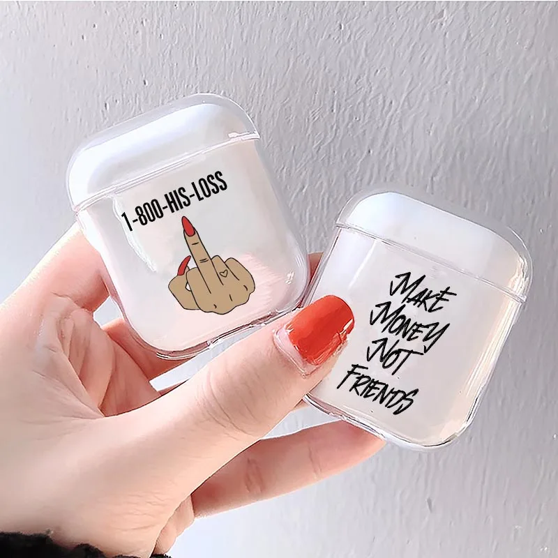 Зарабатывать деньги не друзья Kash афро черная девочка чехол для Airpods 2 1 наушник