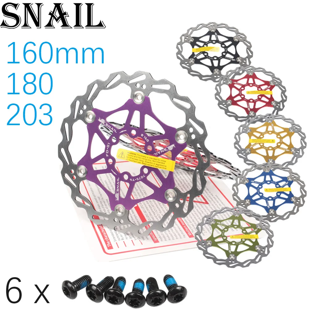 Плавающий тормозной диск с 6 болтами гидравлическая тормозная колодка для
