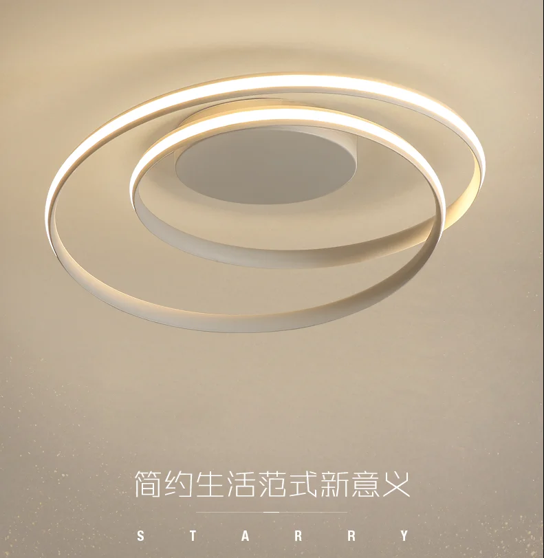 

Modern Ceiling Lights LED Lamp For Living Room Bedroom Study Room White black color surface mounted Ceiling Lamp Deco AC85-265V