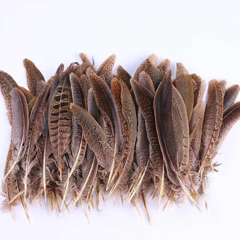 

100Pcs Natural Pheasant Feathers for Crafts DIY Fly Tying Materials Wedding Home Decoration Pheasant Tail Plume juju Hat Decor