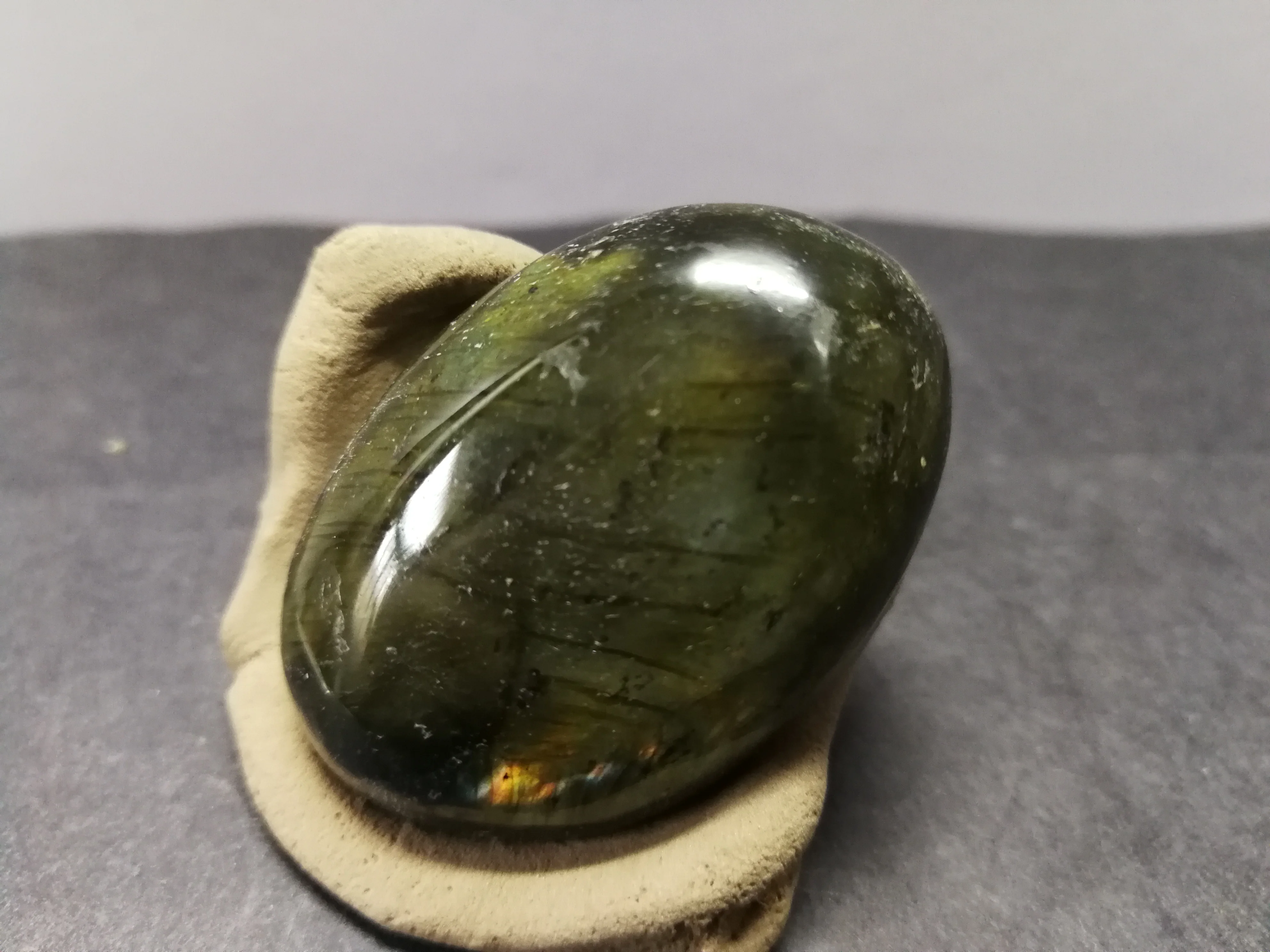 44 9 gNatural цвет Лабрадор с украшением в виде кристаллов образец кварца украшение