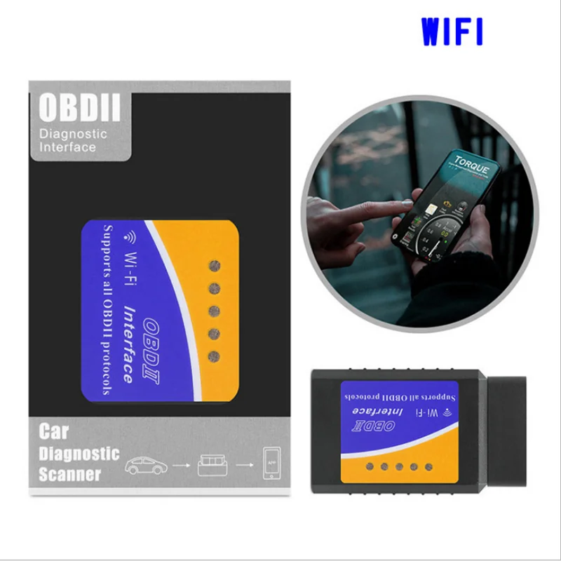 

Автомобильные аксессуары ELM327 WIFI V1.5 OBD2 автомобильный диагностический инструмент ELM 327 WIFI для Android/Symbian OBD протокол