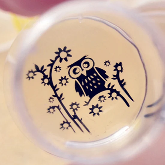 Набор силиконовых штампов для ногтей 2 шт. металлическая ручка штамп дизайна